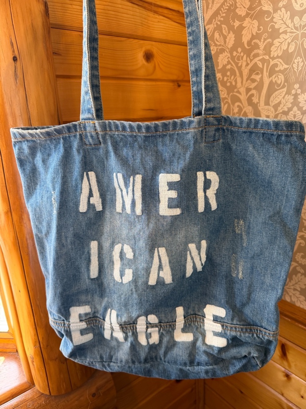 American Eagle Denim Tote EUC